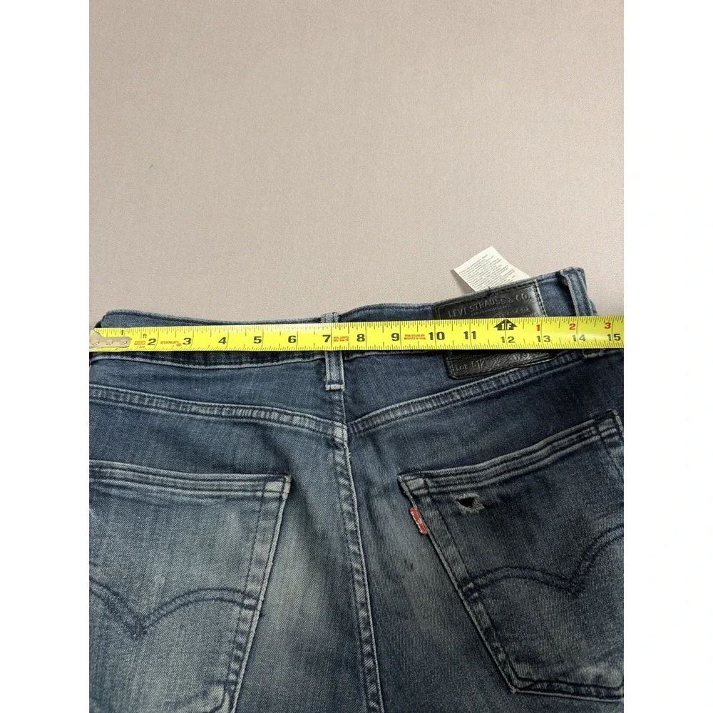 Levi's 512 Slim Taper Denim Jeans Men's Tag Sz 31-32 Dark Wash